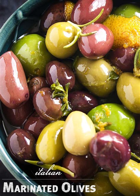 Italian Marinated Olives With Citrus And Herbs Recipe Marinated
