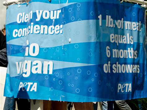 Nude Sidewalk Showers For Peta Meat Protest