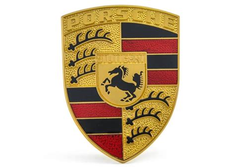 Auto Parts And Vehicles Genuine Porsche Hood Emblem Badge Crest Logo