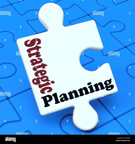 Strategic Planning Shows Business Solutions Or Goals Stock Photo Alamy