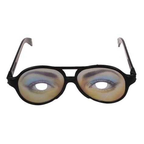 1 pair of black funny fake eye glasses female model in gags and practical jokes from toys