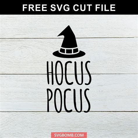 Free Hocus Pocus Halloween SVG Cut File | SVGBOMB