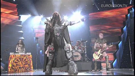 The bbc hosted a celebration show to honour the 60th anniversary of the eurovision. Lordi - Hard Rock Hallelujah - (EUROVISION 2006) - FINLAND - YouTube