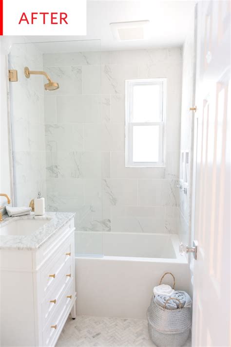 It will scratch the ish out of your marble and you'll be sad. Before and After: See a Dark, Damp Bathroom's Carrara ...