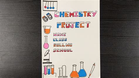 Handmade Chemistry Assignment Front Page Design