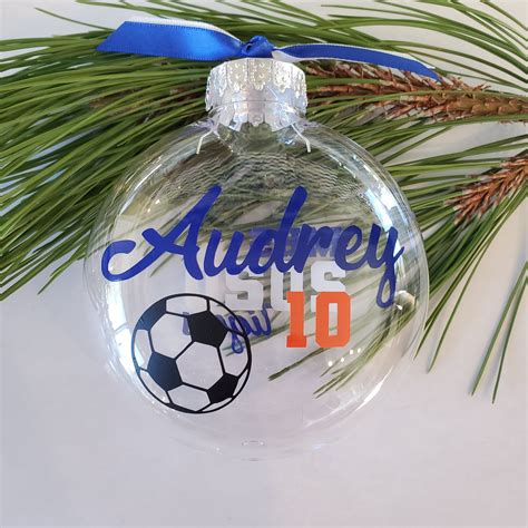 Personalized Soccer Ball Ornament Etsy