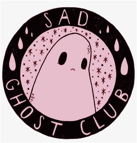 Download Sad Ghost Cute Aesthetic Girly Scary Grunge Pink Black Ghost