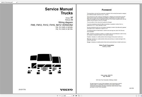 Volvo Fm9 Trucks Service Manual Buses And Wiring Diagrams