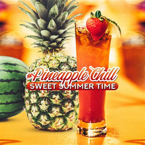 Pineapple Chill Sweet Summer Time Beach Bar Café Frappé Sun
