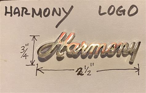 Vintage Harmony Guitar Headstock Logo Ebay