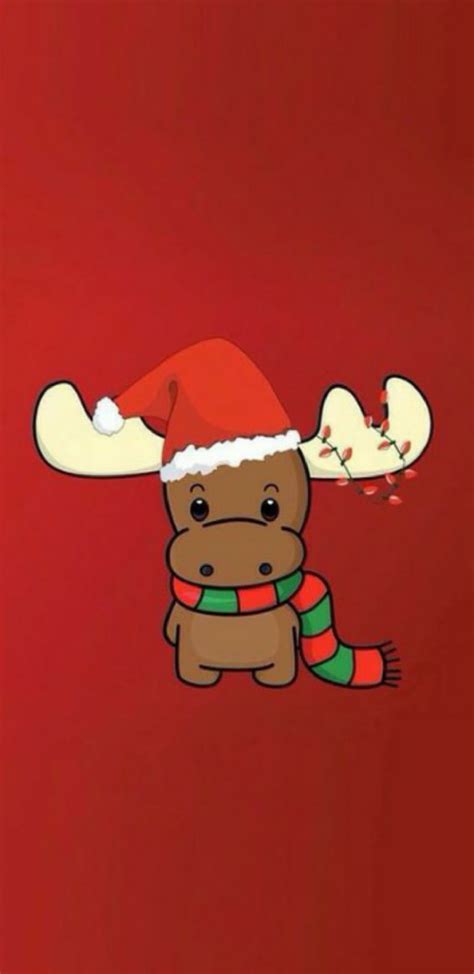 Cute Reindeer Cartoon Christmas Reindeer Rudolph Xmas Hd Mobile Wallpaper Peakpx