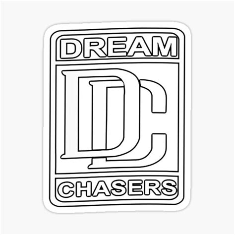 Dc Dream Chasers Logo Sticker For Sale By Fjehanw Redbubble