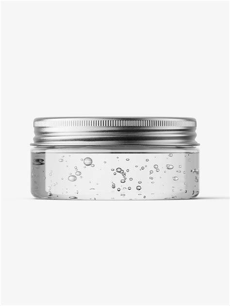 Download Gel jar with metallic cap mockup / 75ml - Smarty Mockups