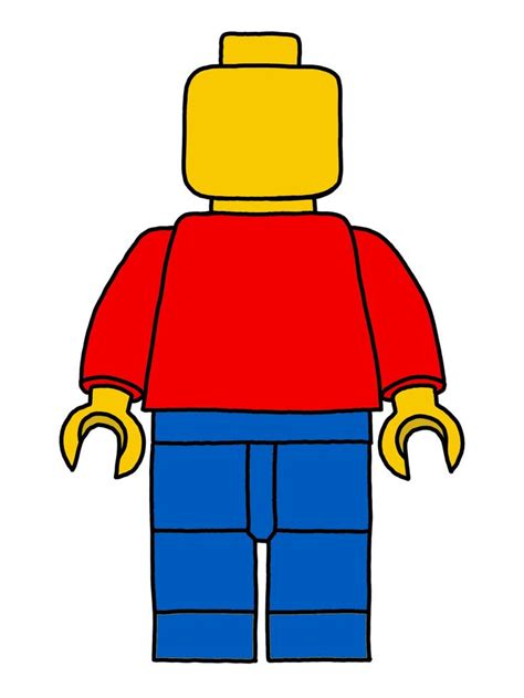 How To Draw A Lego Mini Figure Character Figurine Lego Painting