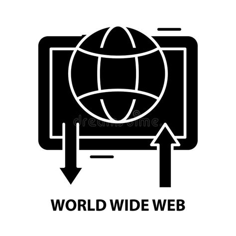 World Wide Web Icon Black Vector Sign With Editable Strokes Concept