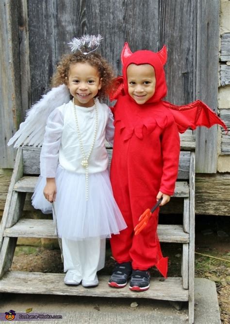 Two Devilish Angels Halloween Costume Ideas For Twins Original