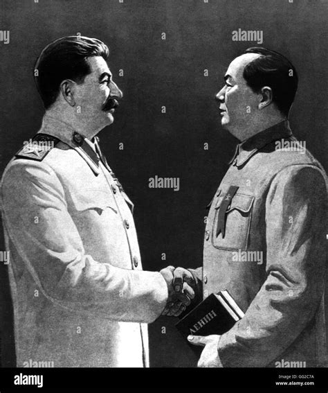 Propaganda Poster Stalin And Mao Immagini E Fotografie Stock Ad Alta