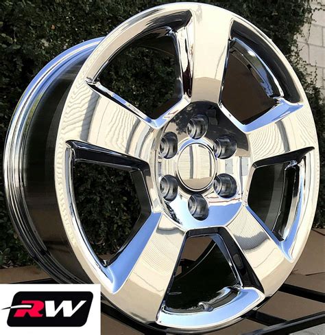 20 Inch Chevy Tahoe Factory Style Wheels 5652 Chrome Rims 6x1397 6x55 27