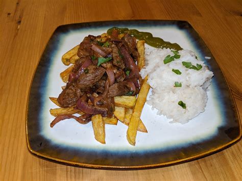 Lomo Saltado Peruvian Chinese Fusion Stir Fry Dinner By Dennis