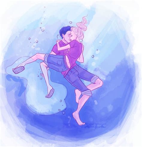 The Best Underwater Kiss Ever Percy Jackson Fan Art 25236958 Fanpop