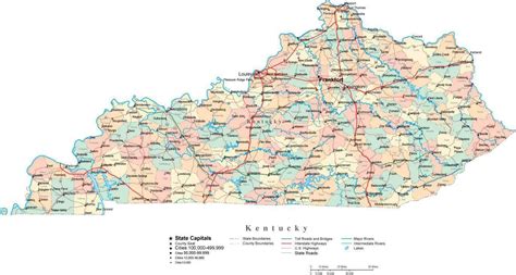 Kentucky Map With Cities