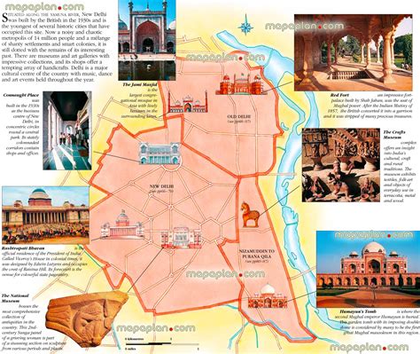 Delhi map - New Delhi, India virtual interactive 3d map - City center