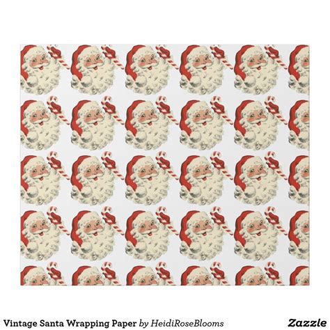 vintage santa wrapping paper zazzle vintage santas wrapping paper christmas custom