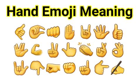 Hand Emoji Meaning Hand Gesture Emojiemoji Meaningsemoji Ka Matlab