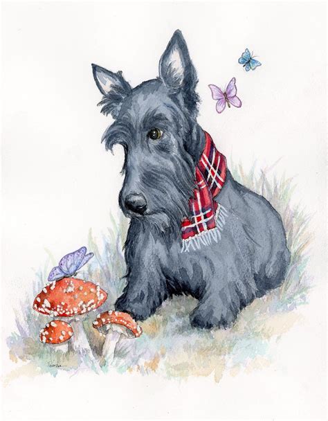 Pin By Ann Melges On Scotties Westie Terrier Dog Art Scottish