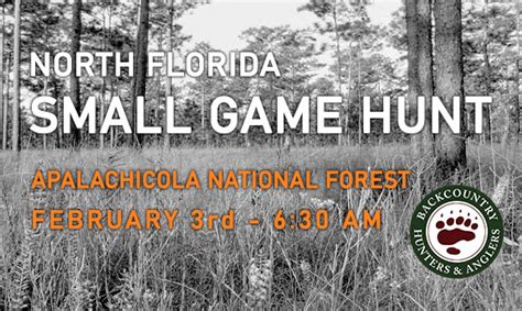 North Florida Small Game Hunt Backcountry Hunters And Anglers