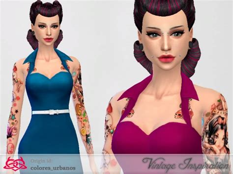 The Sims Resource Pin Up Dress 01by Colores Urbanos • Sims 4 Downloads