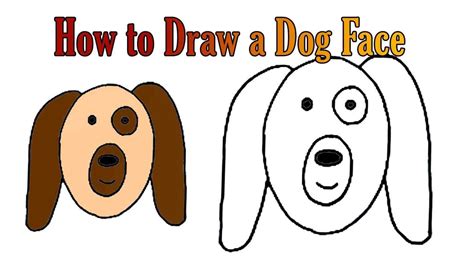 Draw Cartoon Dog Face Warehouse Of Ideas