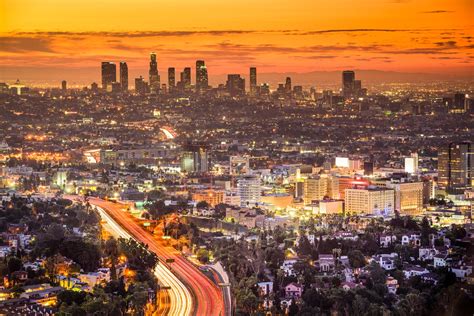 ロサンゼルス 夜明けのダウンタウンの風景 アメリカの風景 Beautiful 世界の絶景 美しい景色