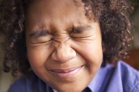 Close Up Of A Boy Closing His Eyes Tightly Free Photo Download Freeimages