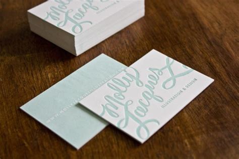 The higher the point number, the thicker and stiffer the paper will be. Molly Jacques Calligraphy Business Cards + Artwork