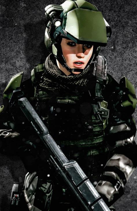 Unsc Female Tactical Marine By Lordhayabusa357 On Deviantart
