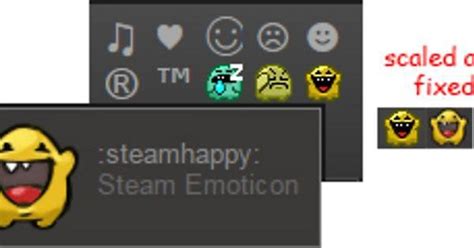 Steam Default Emoticons Dont Match With Their Previews Rsteam