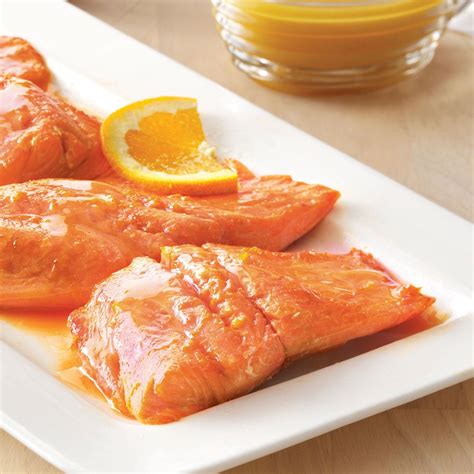 Salmon With Balsamic Orange Sauce Recipe Taste Of Home