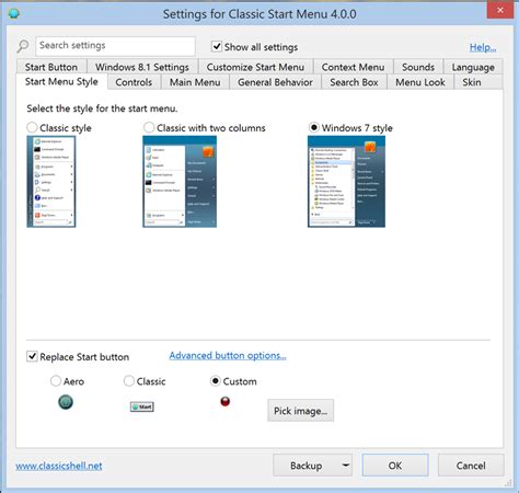 Classic Shell 40 Review Free Utility Restores The Full Start Menu