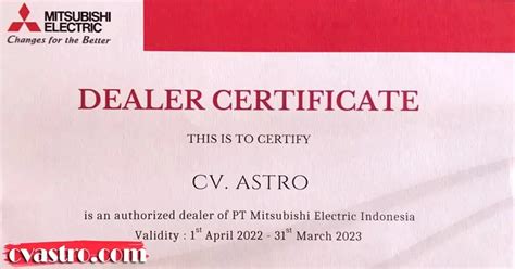 Dealer Resmi Mitsubishi Electric Indonesia Prodeal Astro