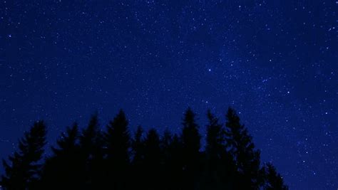 Stars Sky Turning Space Astrophotography Time Lapse Stock Footage Video