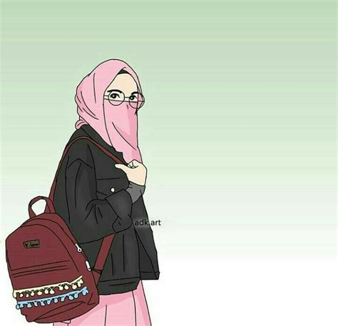 28 Wallpaper Muslimah Hipster Modern Hijab Cartoon