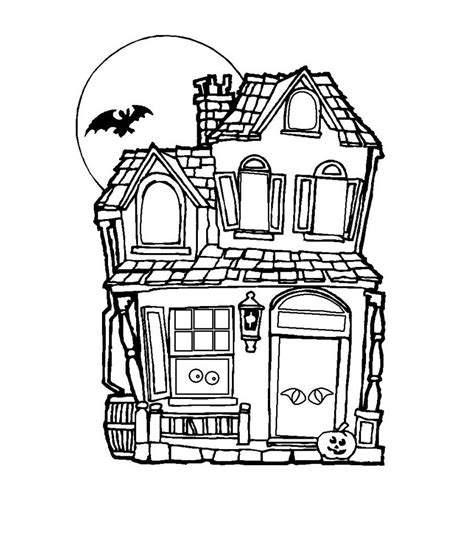 You're welcome to stop the video and add your own spooky details or continue with us. Free Printable Haunted House Coloring Pages For Kids ...