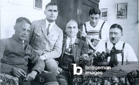 Adolf Hitler With Nazi Leaders Including Rudolf Hess Second From Left