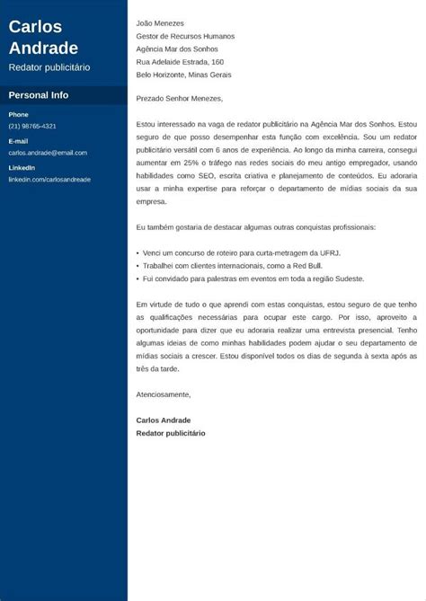 Topo 87 Imagem Carta De Apresentação Para Emprego Modelo Br