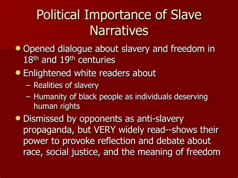 Ppt Slave Narratives And The Writing Of Frederick Douglass Powerpoint Presentation Id