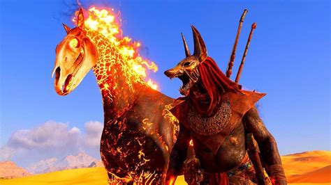 Assassins Creed Origins Badass Fire Horse Gameplay Youtube
