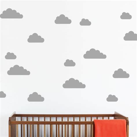Mini Cloud Wall Stickers By Little Chip