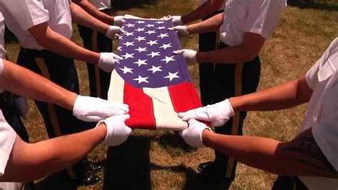 How To Ceremonial Flag Folding Youtube
