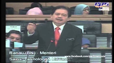 Yb datuk zahidi bin zainul abidin. Parlimen Malaysia : YB Ranau (Menteri Sains, Teknologi ...